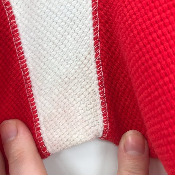 Reebok women Minnesota wild hockey red and white cotton long sleeve thermal - Picture 7 of 10